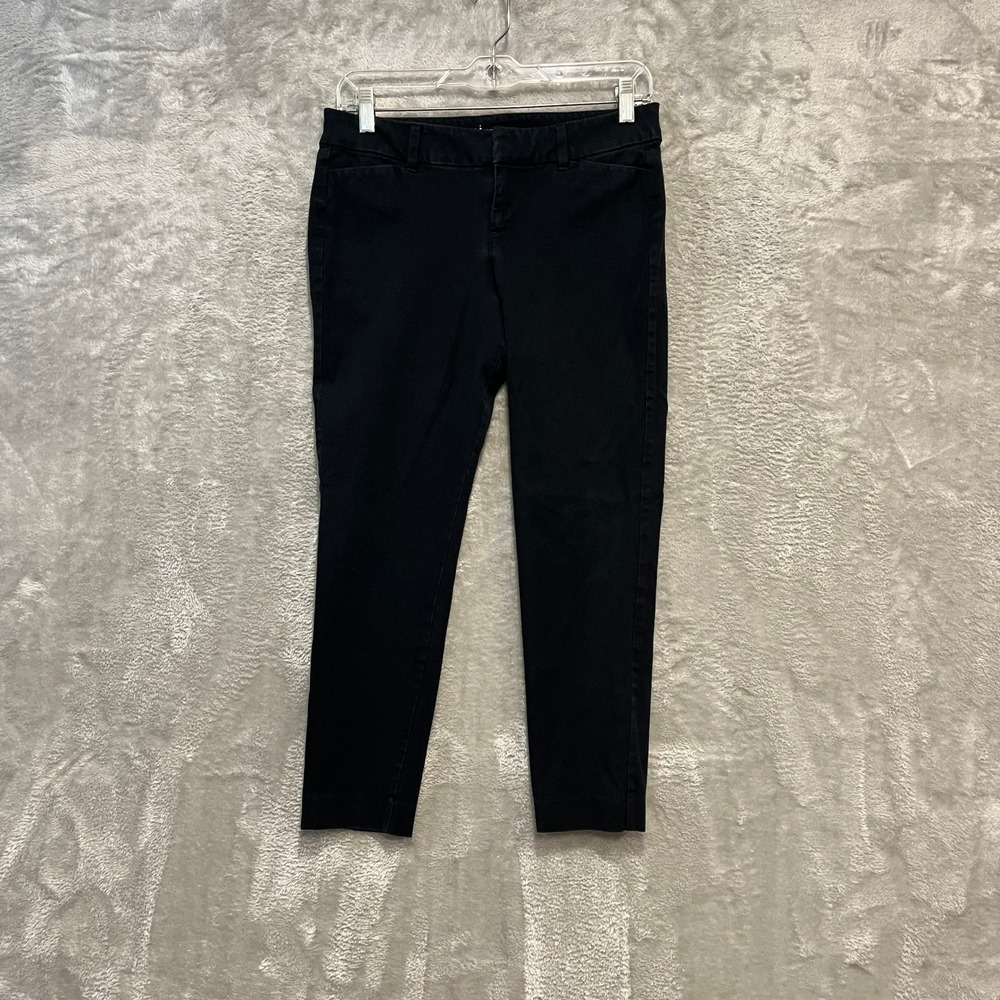 Old Navy Pixie Pants Women‎ 6 Petite Black Never-Fade Ankle Chino Trousers